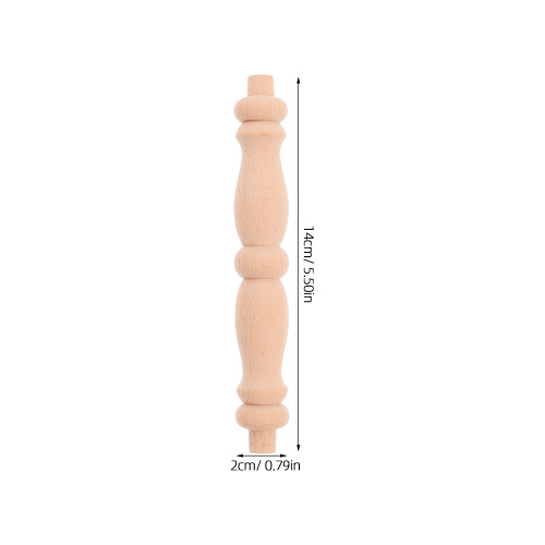6Pcs Obehandlade Balustrad Spindlar För Möbelhantverk 2