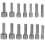14 Delar 5-12 Mm Metriska Socketmuttrar 1/4 Hex Verktygssats 4