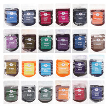 24 Påsar Tie-Dye Färgpigment, Professionella Puder