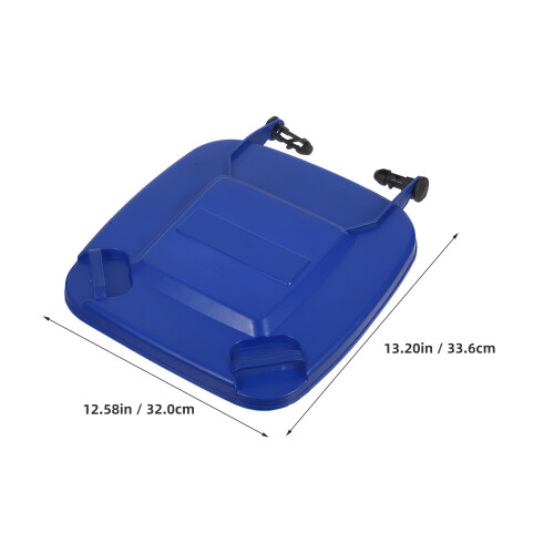 Trash Can Lid Ersättningslock 30 L Hållbart Skräpbehållare Lock Blå 1
