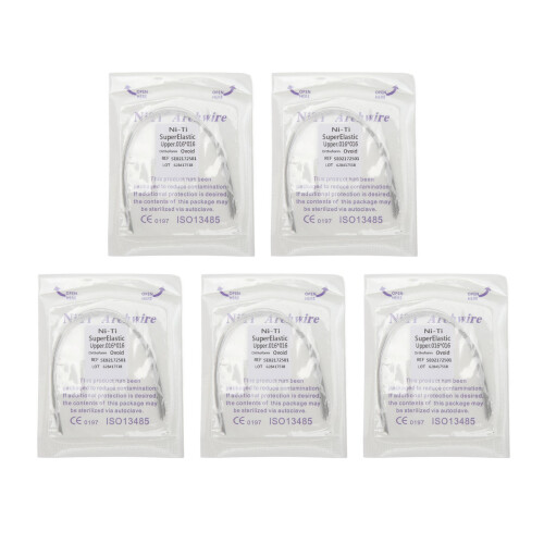 (Upper Teeth) 50x Nickel-Titan-Quadratdraht 0,016" Ortho