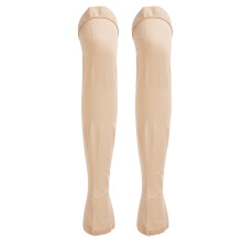 3XL beige Kompressionsstrümpfe 23-32mmHg ohne Zehen