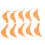 (Orange) 5 Paar Silikon Wimpernlockenwickler Wimpernlift 3