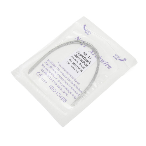 (Upper Teeth) 50x Nickel-Titan-Quadratdraht 0,016" Ortho 2