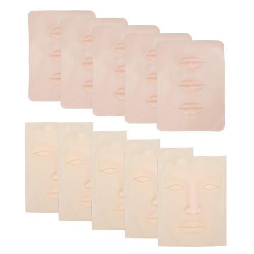 Tattoo Practice Faces Silicone Lips 3D Microblading Training Skin