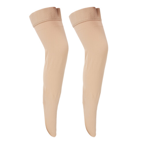 Calze Compressive Cosce 23-32mmHg Beige Chiusa Varici 1