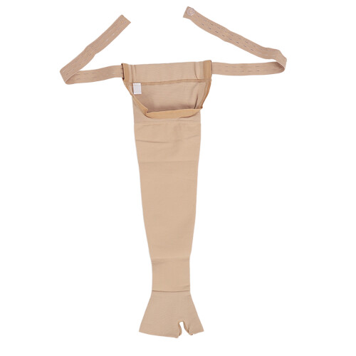 (Left Arm M) Soft Nylon Lymphedema Arm Sleeve Breathable XL 2