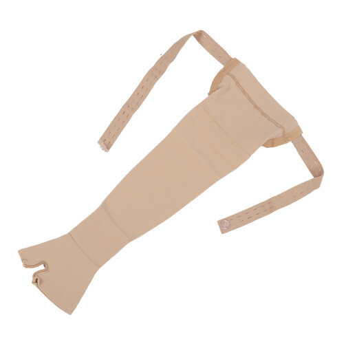 (Left Arm M) Soft Nylon Lymphedema Arm Sleeve Breathable XL 1