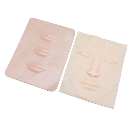 Tattoo Practice Faces Silicone Lips 3D Microblading Training Skin 1