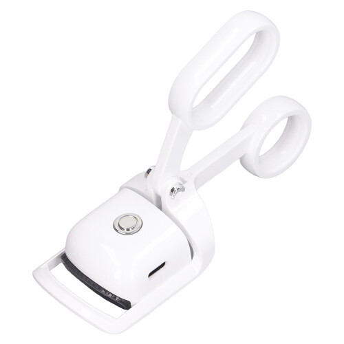 (White) Electric Eyelash Curler 3-Gear Heated Handheld White 1