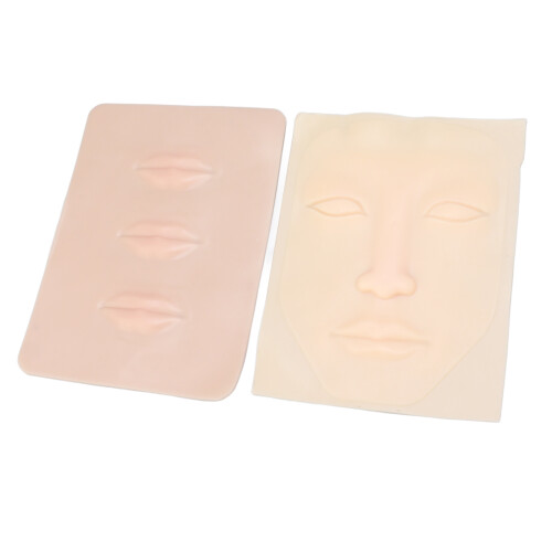 Tattoo Practice Faces Silicone Lips 3D Microblading Training Skin 2