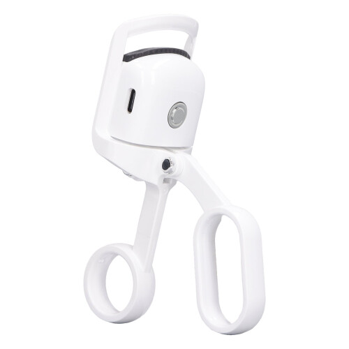 (White) Electric Eyelash Curler 3-Gear Heated Handheld White 2