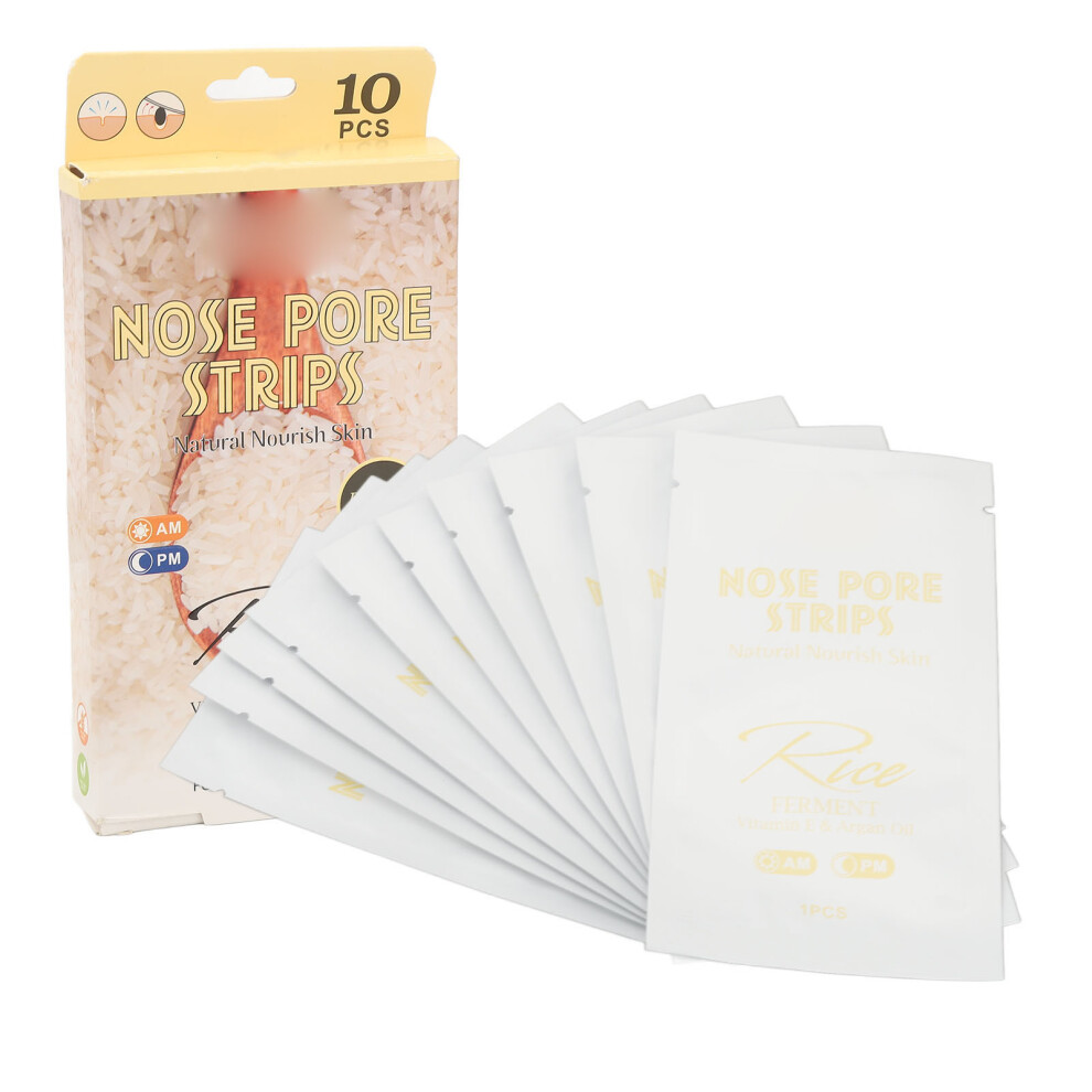 10pcs Blackhead Stickers Nose Deep Cleansing Pore Strips