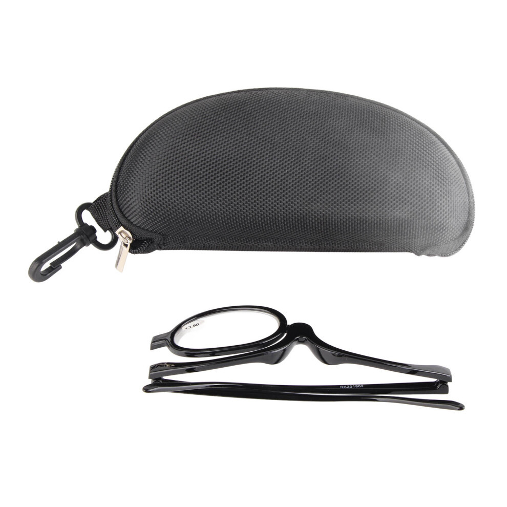 (+3.50) Magnifying Makeup Glasses Flip Down Lens +3.50 with Case