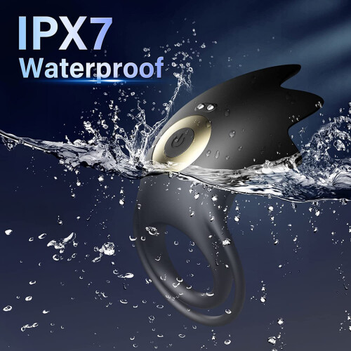 Wtoyu Silikon Vibrationsring 10 Modi USB IPX7 wasserdicht