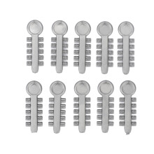 10 stuks tandheelkundige draaibare wiggen grijs