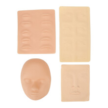 Face Tattoo Practice Skin Permanent 3D Silicone Training for Novices