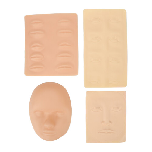 Face Tattoo Practice Skin Permanent 3D Silicone Training for Novices
