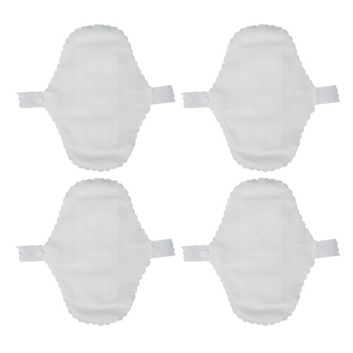 4Stück waschbare, atmungsaktive Menstrualpads, wiederverwendbar