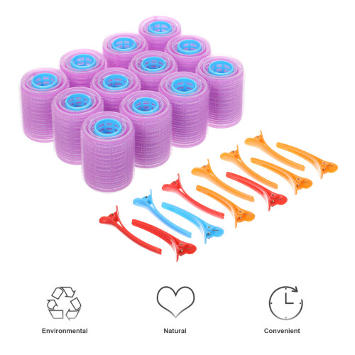 36-teiliges haareloses Lockenrollen-Set mit Clips