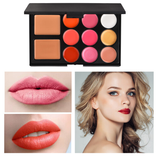 Makeup-Kit: Concealer, Lipgloss, Palette & Pinsel