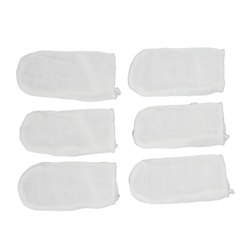 6pcs Soft Baby Teeth Cleaning Gauze Finger Covers 1