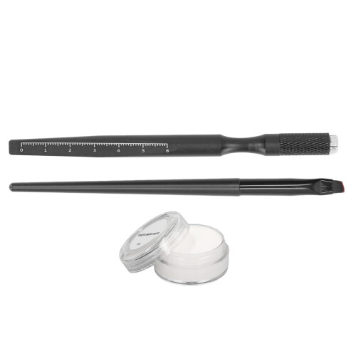 Microblading-Mapping-Set mit Stift, 10g weiße Paste & Pinsel 1