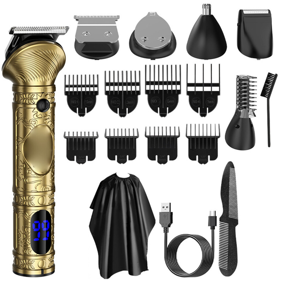 Rechargeable Hair Beard Trimmer Men Grooming Kit Body Facial Nose