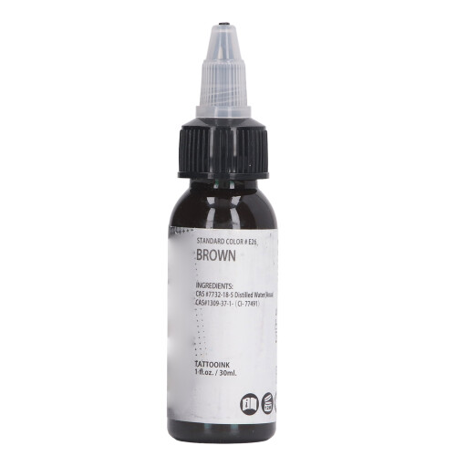 (Brown) 30ml Brown Tattoo Ink High Pigmentation Long Wearing