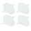 4pcs blue cotton reusable sanitary pads M size 3