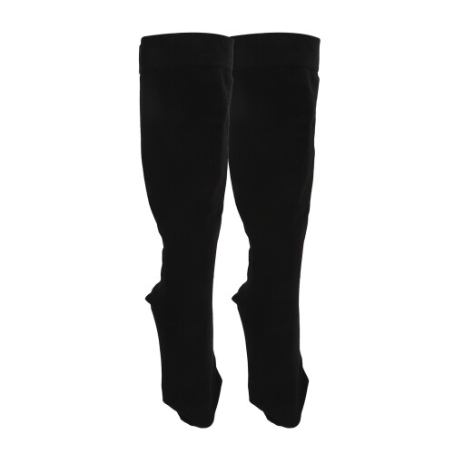 (3XL) Calze compressive ginocchiera 23-32mmHg, nero 2
