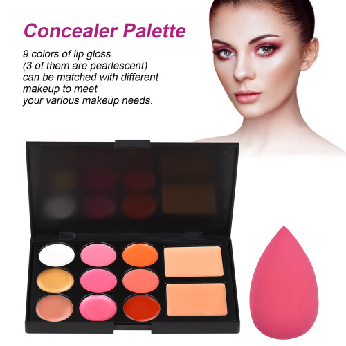 Makeup-Kit: Concealer, Lipgloss, Palette & Pinsel 2