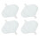 4pcs blue cotton reusable sanitary pads M size 4