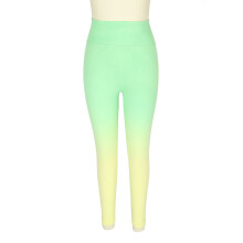 Yellow-Green Yoga Pants High Waisted Leggings Large