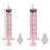 (Pink) 2x 10ml Spuit Neusirrigator Silicone Roze 2