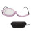 (+2.00) Flip-Down-Make-up-Brille lila Rahmen +2,00 1