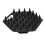 (Black) Facial Exfoliating Brush Deep Cleansing Soft Silicone 5