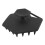 (Black) Facial Exfoliating Brush Deep Cleansing Soft Silicone 3
