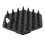 (Black) Facial Exfoliating Brush Deep Cleansing Soft Silicone 4