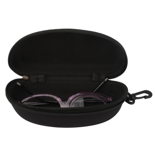(+2.00) Flip-Down-Make-up-Brille lila Rahmen +2,00 1