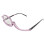 (+1.50) Flip-Down-Make-up-Brille lila Rahmen +2,00 5