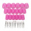 Haarwurzeln-Rollen Pink Selbsthaftend mit Clips für Styling 1