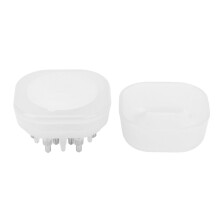 (White) 15ml Kopfhaut-Applikator-Kamm Transparent Massage Haaröl Schwarz
