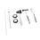 5pcs Neurologischer Hammer Zinklegierung 2