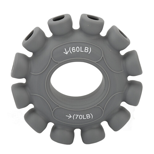 (Grey 60 to 70lb) Silicone Grip Ring Trainer 60-70LB Grey