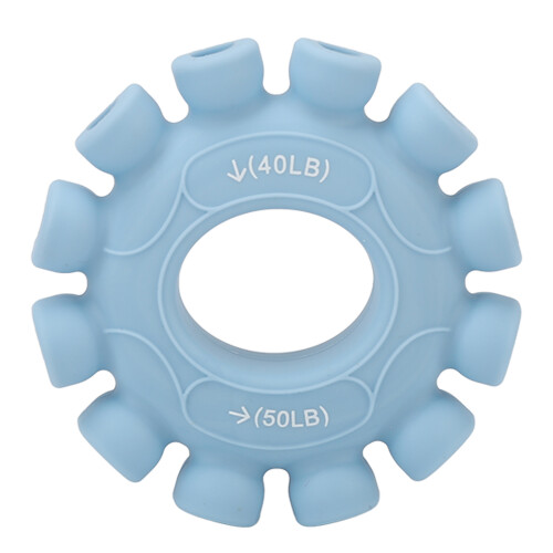 (Light Blue 40 to 50lb) Silicone Grip Ring Trainer 60-70LB Grey