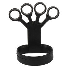 (Black 5kg / 11lb) Fingertrainingsgerät, 4-Finger-Silikon, Griffstärke, schwarz, 5kg