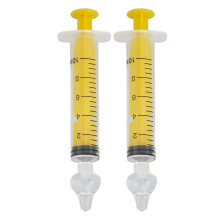 (Yellow) 2x10ml Silikon-Baby-Nasenspüler Wiederverwendbar Lila