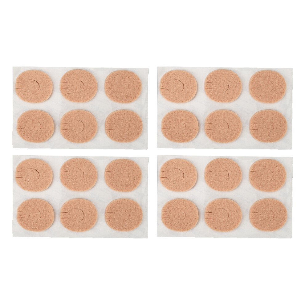 24pcs Felt Corn Pads Soft Breathable Callous Cushions Foot