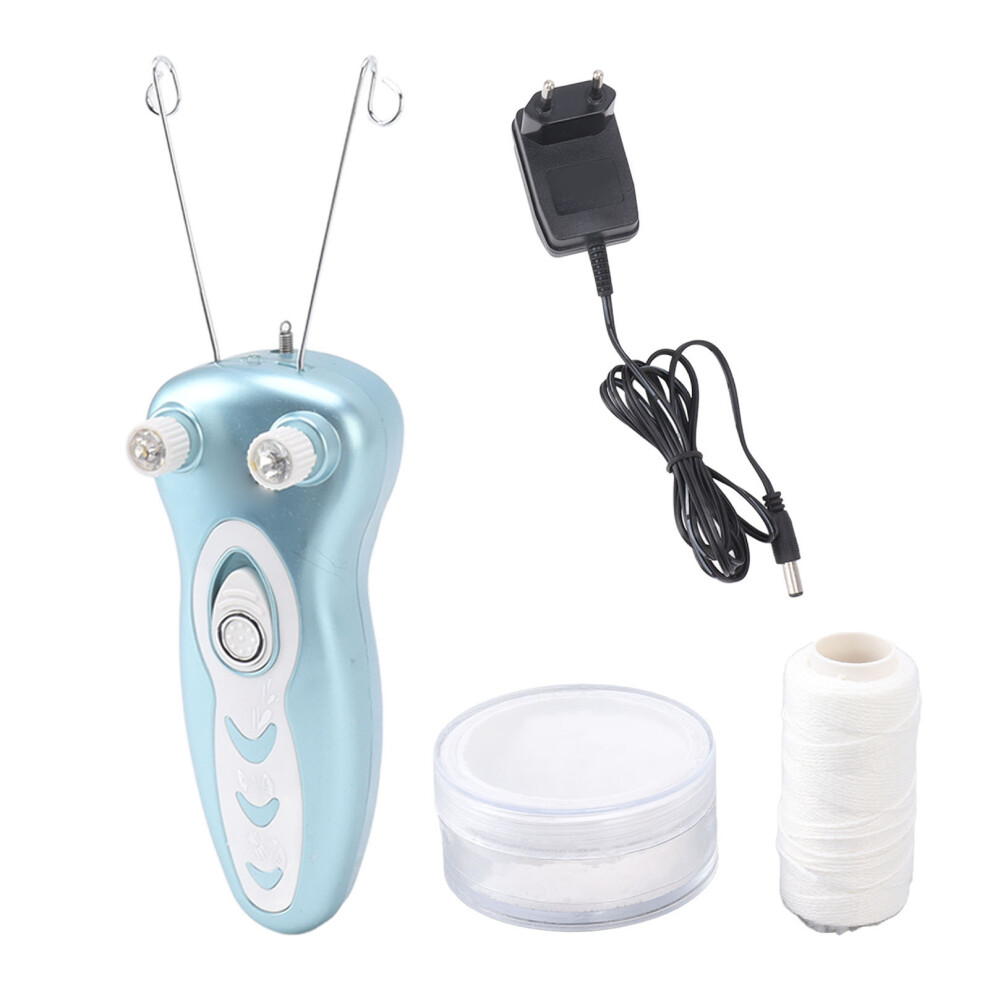 Electric Facial Threading Epilator Rechargeable Hair Remover 100-240V